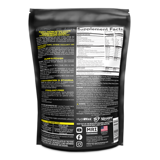 MRI Performance - NO2 Black Muscle + Pump Nitric Oxide (30 servings)