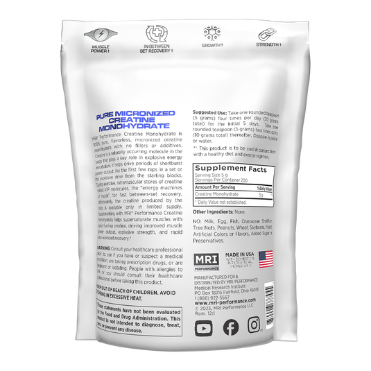 MRI Performance - Micronized Creatine Monohydrate