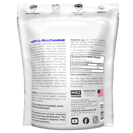 MRI Performance - Glutamine 1000G