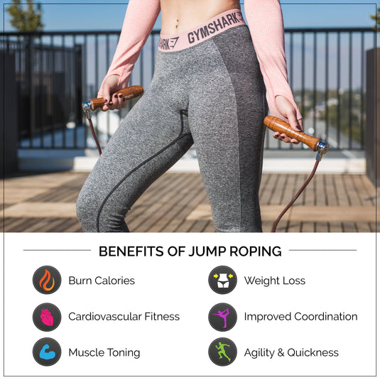 MRX - Weighted Leather Jump Rope Heavy Duty Wood Handle