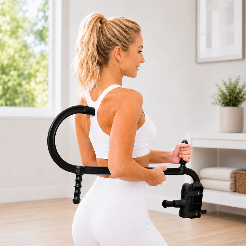 Load image into Gallery viewer, iReliev - MVPmini Percussion Massage System with Vibration &amp; Premum Silicone Massage Heads with Impact Control that Contour to Your Body
