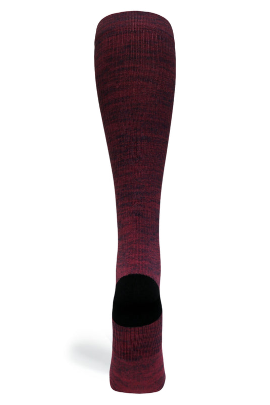 Crazy Compression - Maroon Heather - (Standard & Extra Wide)