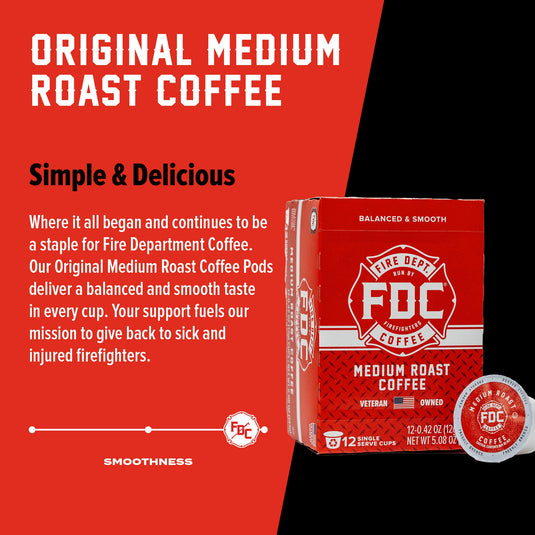 Fire Department Coffee - Original Medium Roast Coffee Pods