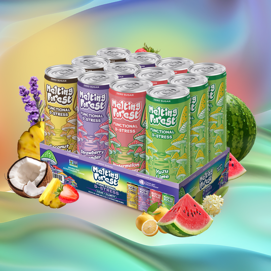 Melting Forest - Mushroom D-Stress Drink 12 Pack - Variety Pack