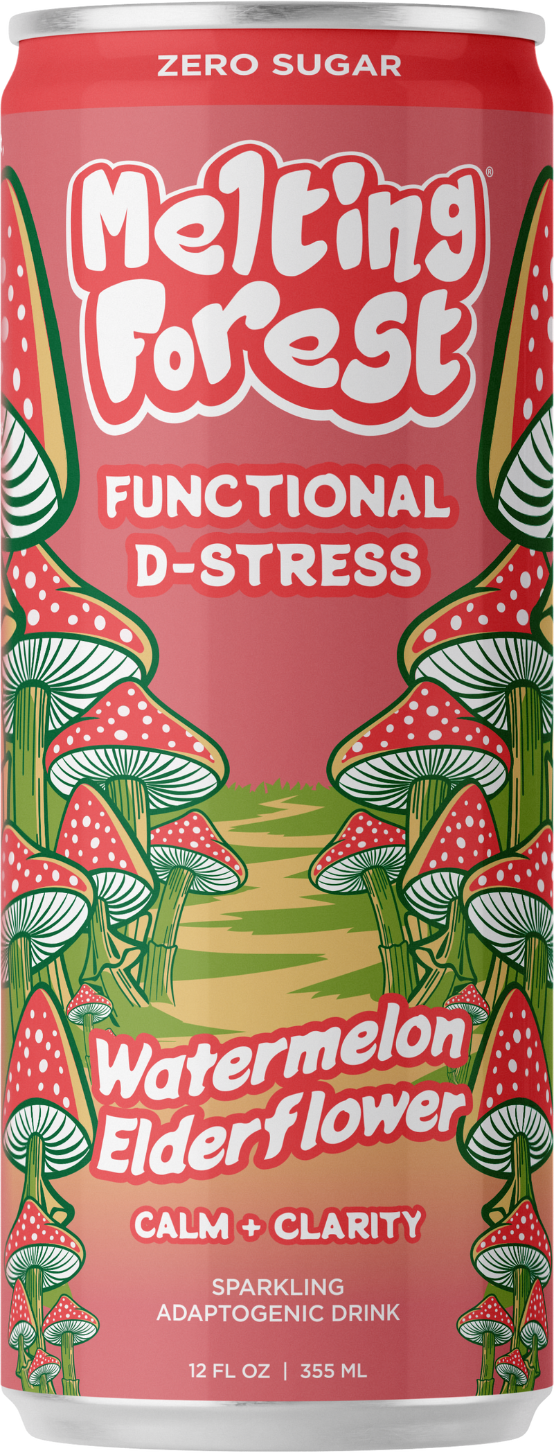 Load image into Gallery viewer, Melting Forest - Mushroom D-Stress Drink 12 Pack - Watermelon Elderflower
