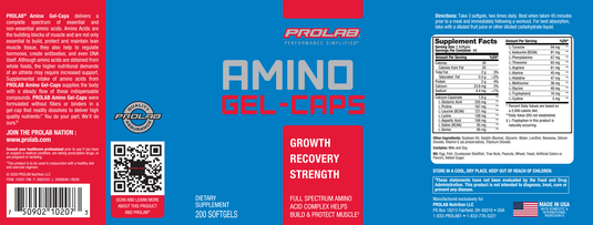 Prolab Nutrition - Amino Gel Caps (200 Count)