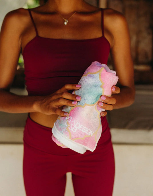 Yoga Design Lab - Yoga Mat Towel - Ultra-Grippy, Moisture Absorbing & Quick-Dry