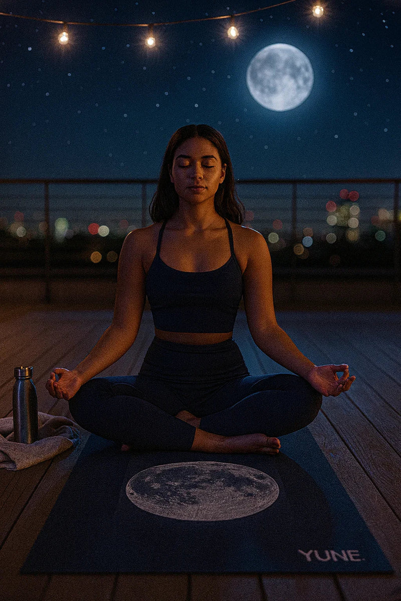 Load image into Gallery viewer, Yune Yoga - Yoga Mat | 6mm Thick | Blue Moon | Non-Slip | Eco Friendly | Yune Yoga | Alpha Centurion
