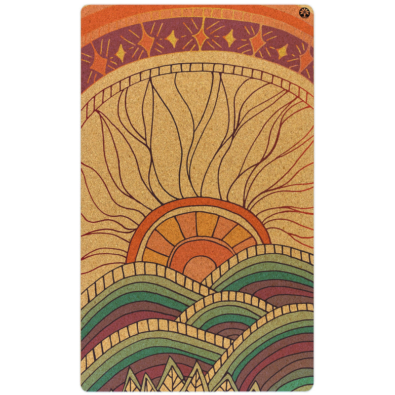 Load image into Gallery viewer, Yoloha Yoga - Mountain Magic Nomad XL Cork Yoga Mat
