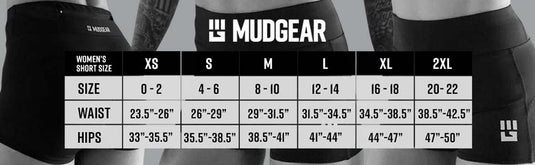 Mudgear - Women's Flex-Fit Compression Shorts 2-inch Inseam