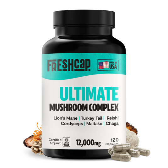 FreshCap Mushrooms - Organic Mushroom Complex Supplement Capsules