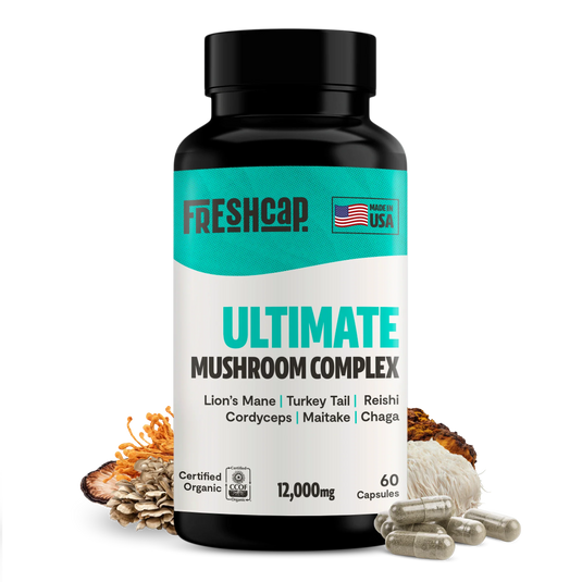 FreshCap Mushrooms - Organic Mushroom Complex Supplement Capsules