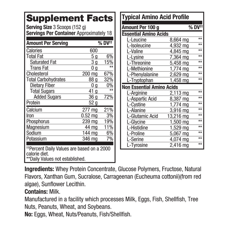 Load image into Gallery viewer, Prolab Nutrition - N-Large2™ Mass Gainer 6LB
