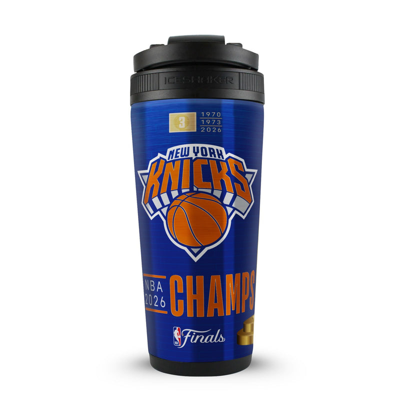 Load image into Gallery viewer, Ice Shaker - Officially Licensed New York Knicks 2026 NBA Champions 4D 26oz Ice Shaker
