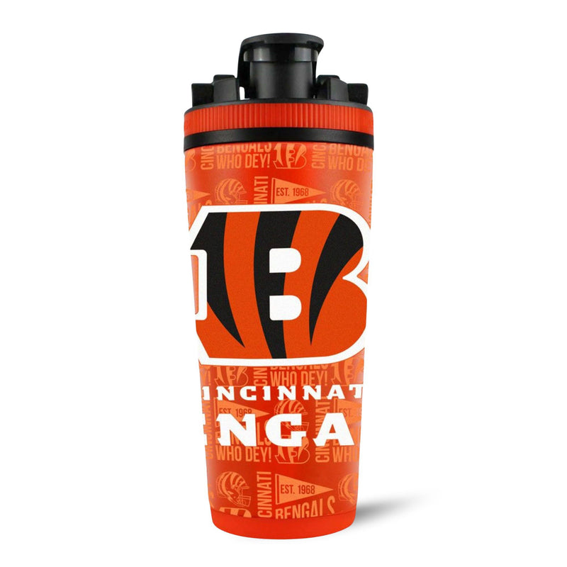 Load image into Gallery viewer, Ice Shaker - Officially Licensed Cincinnati Bengals 26oz Ice Shaker

