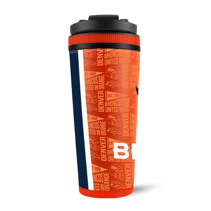 Load image into Gallery viewer, Ice Shaker - Officially Licensed Denver Broncos 26oz Ice Shaker
