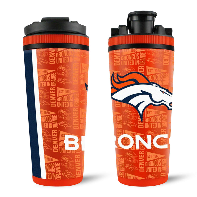 Load image into Gallery viewer, Ice Shaker - Officially Licensed Denver Broncos 26oz Ice Shaker
