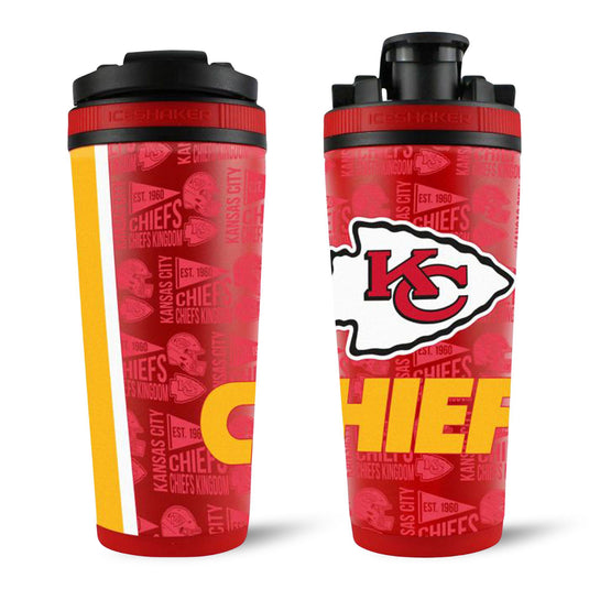 Ice Shaker - Officially Licensed Kansas City Chiefs 26oz Ice Shaker
