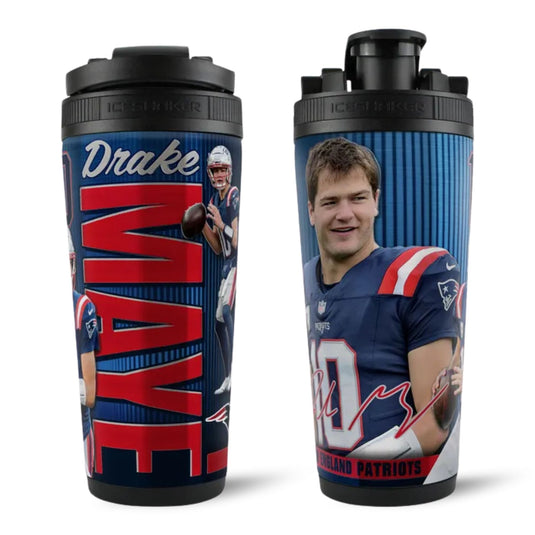 Ice Shaker - Drake Maye New England Patriots 4D 26oz Ice Shaker