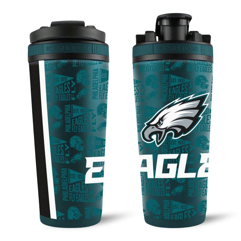 Load image into Gallery viewer, Ice Shaker - Officially Licensed Philadelphia Eagles 26oz Ice Shaker
