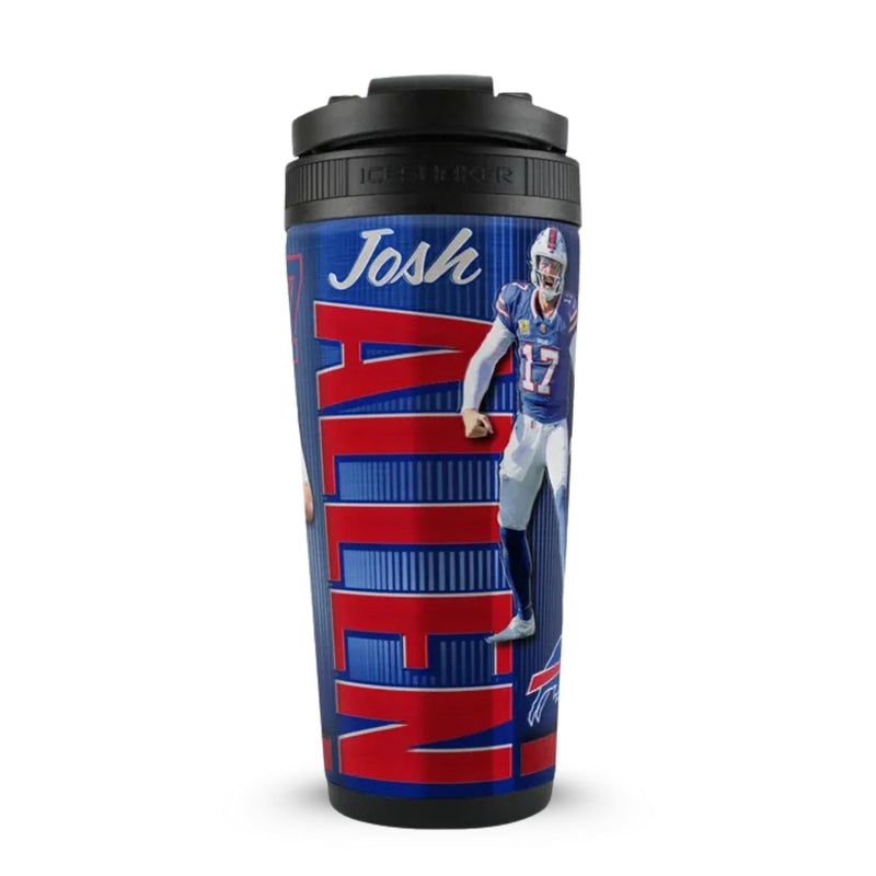 Load image into Gallery viewer, Ice Shaker - Official Josh Allen Buffalo Bills 4D 26oz Ice Shaker
