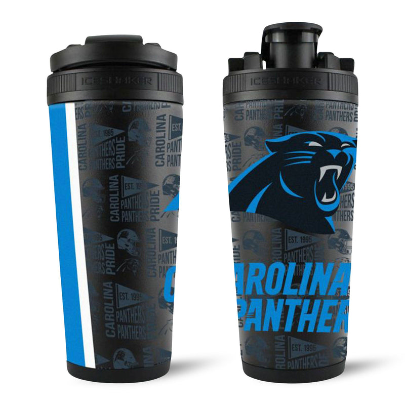 Load image into Gallery viewer, Ice Shaker - Officially Licensed Carolina Panthers 26oz Ice Shaker
