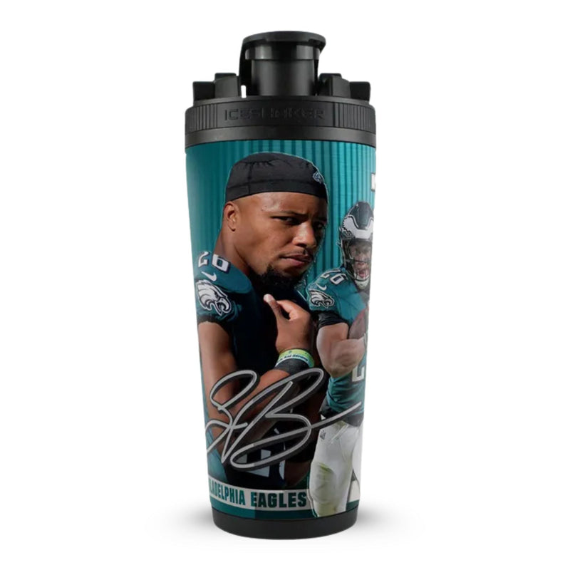 Load image into Gallery viewer, Ice Shaker - Saquon Barkley Philadelphia Eagles 4D 26oz Ice Shaker
