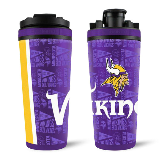 Ice Shaker - Officially Licensed Minnesota Vikings 26oz Ice Shaker