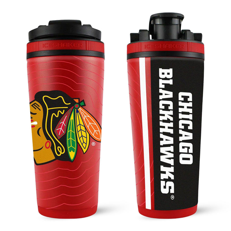 Load image into Gallery viewer, Ice Shaker - Officially Licensed Chicago Blackhawks 26oz Ice Shaker
