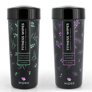 Wipex Co. - Natural Fitness Equipment Wipes – Safe on Skin, Essential Oil Formula
