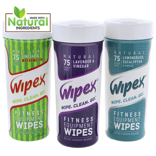 Wipex Co. - Natural Fitness Equipment Wipes – Safe on Skin, Essential Oil Formula