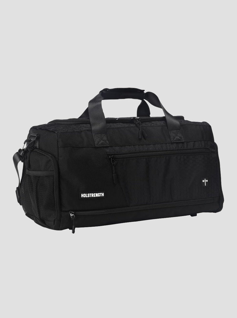 Load image into Gallery viewer, HolStrength - Powered By Faith Duffle Bag
