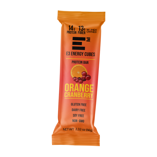 E3 Energy Cubes - Orange Cranberry Protein Bars (12 bars)