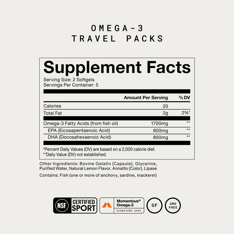 Load image into Gallery viewer, Momentous - Omega-3 Travel Packs - Vitamins & Supplements