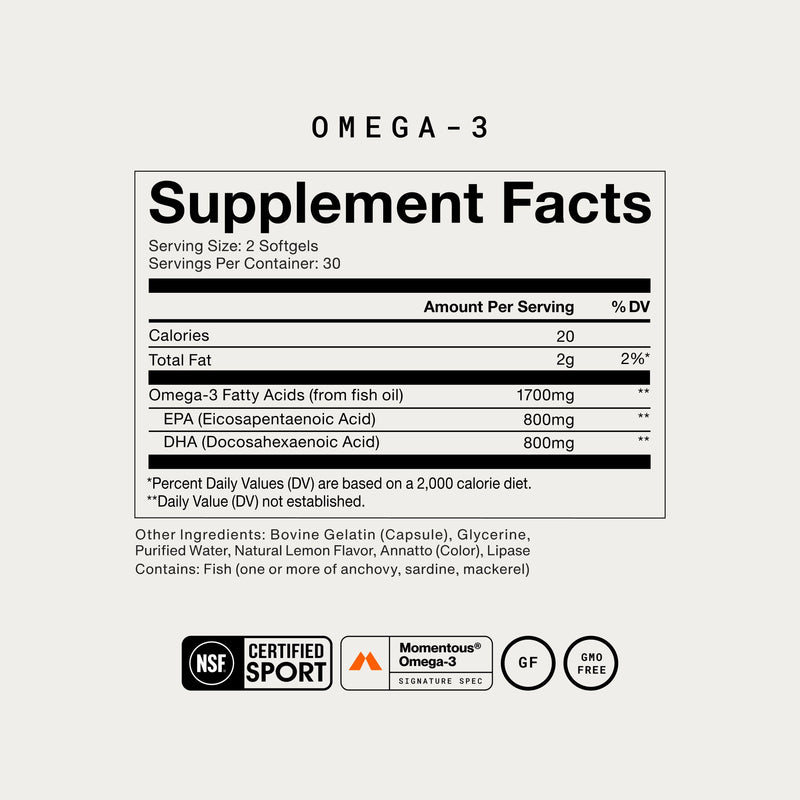 Load image into Gallery viewer, Momentous - Omega-3 - Vitamins & Supplements