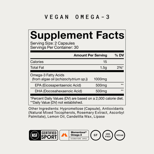 Momentous - Vegan Omega-3 - Vitamins & Supplements