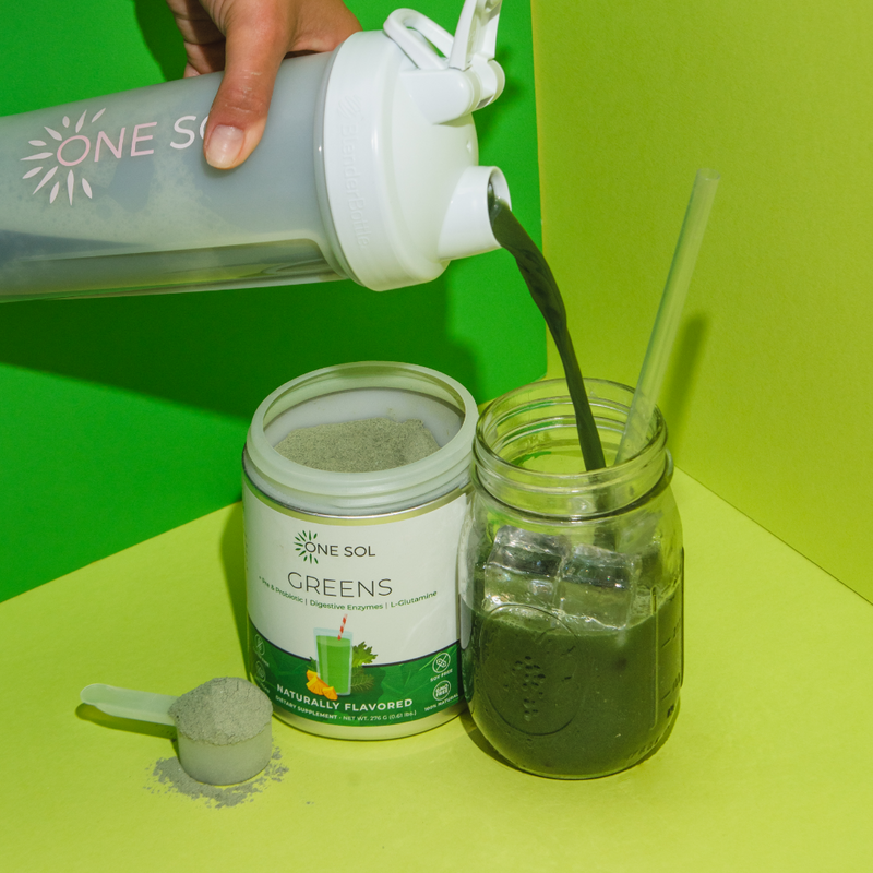 Load image into Gallery viewer, One Sol - Greens + Pre &amp; Probiotic with Digestive Enzymes

