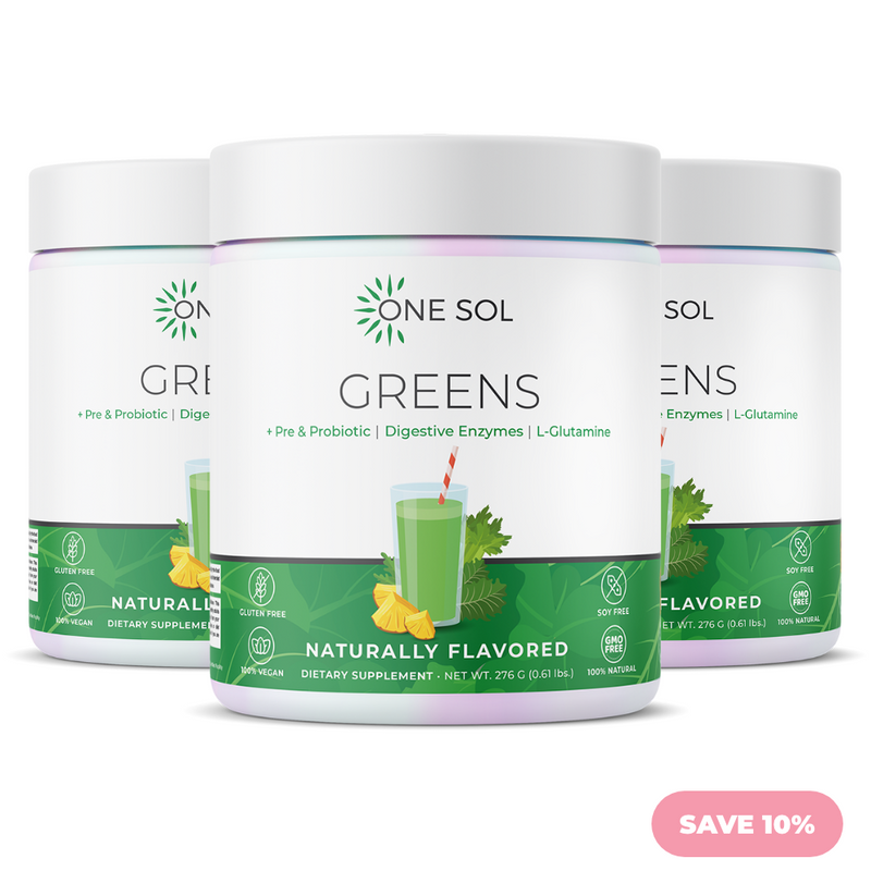 Load image into Gallery viewer, One Sol - Greens + Pre &amp; Probiotic with Digestive Enzymes

