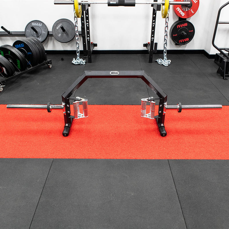 Load image into Gallery viewer, SMAI - Open Hex Trap Bar with Rotating Handles - 3 Grip Sizes
