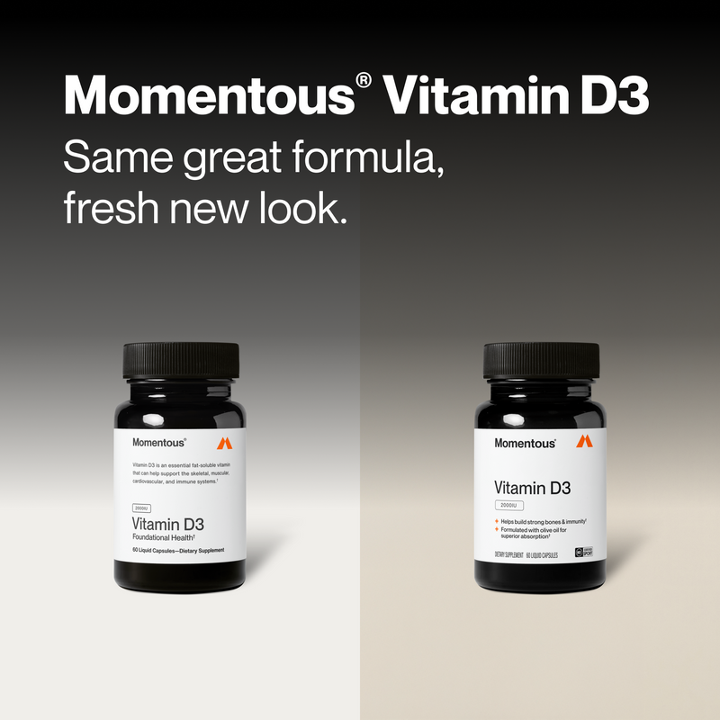 Load image into Gallery viewer, Momentous - Vitamin D3 2000 IU - Vitamins &amp; Supplements
