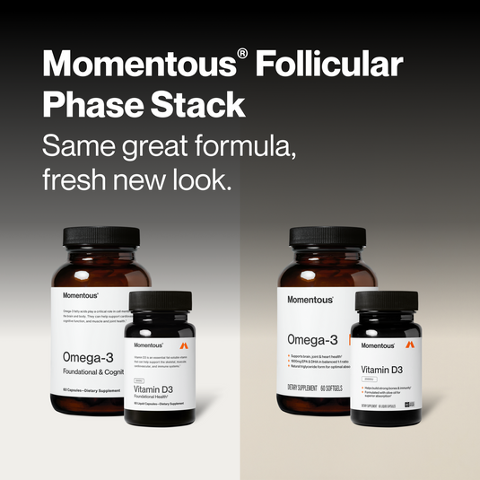 Momentous - Follicular Phase Support Stack - Vitamins & Supplements