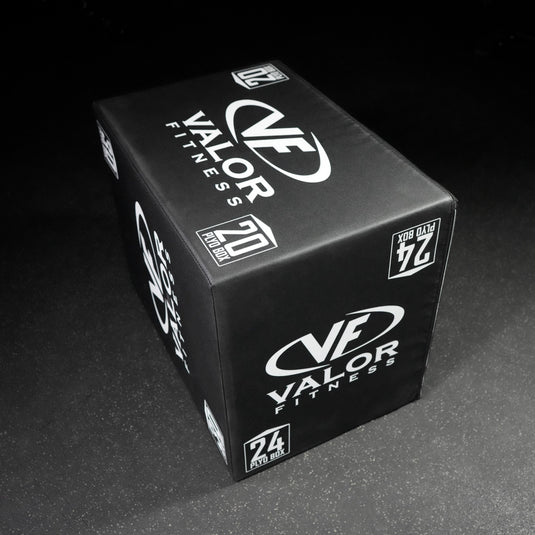 Valor Fitness - 3 in 1 Soft Padded 20" x 24" x 30" Plyo Box