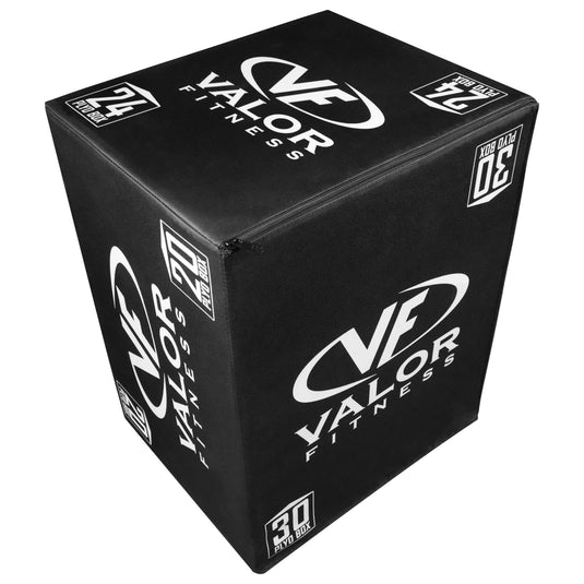 Valor Fitness - 3 in 1 Soft Padded 20" x 24" x 30" Plyo Box