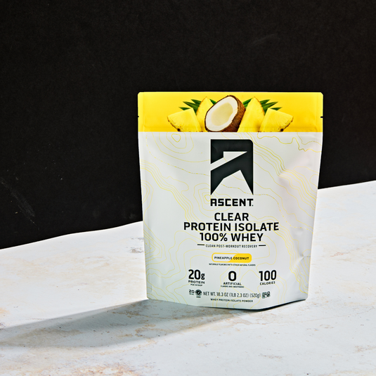 Ascent Clear Whey Isolate - Pineapple Coconut bag
