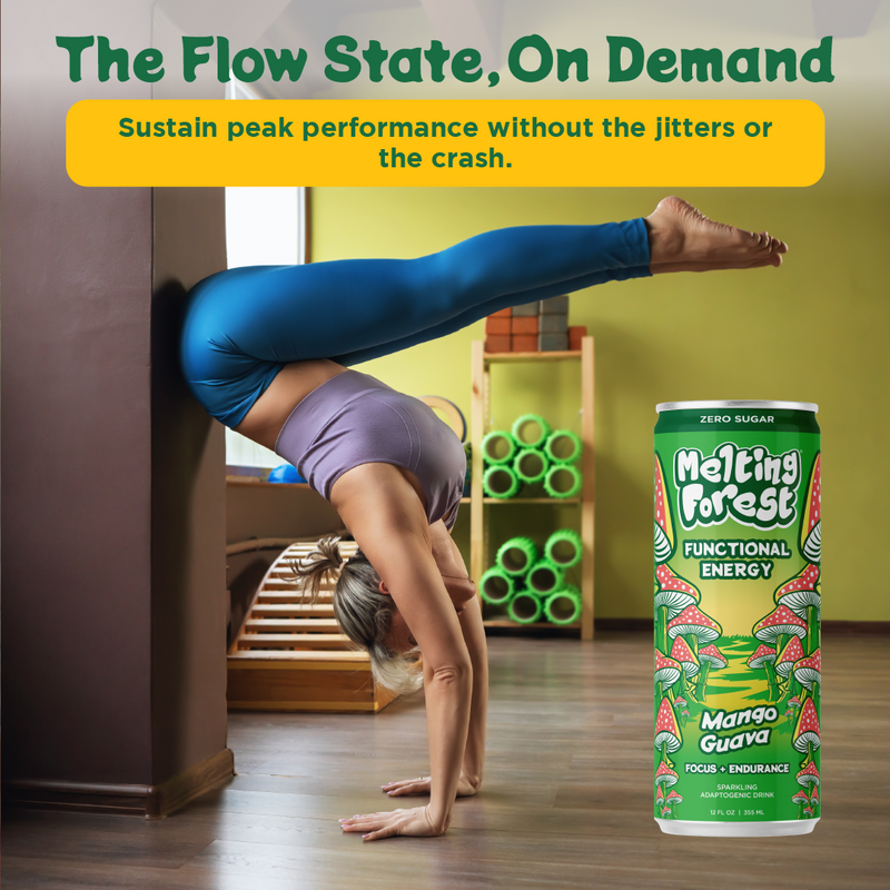 Load image into Gallery viewer, Melting Forest - Mushroom Energy Drink 12 Pack - Mango Guava

