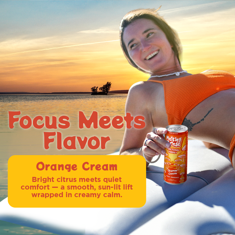 Load image into Gallery viewer, Melting Forest - Mushroom Energy Drink 12 Pack - Orange Cream
