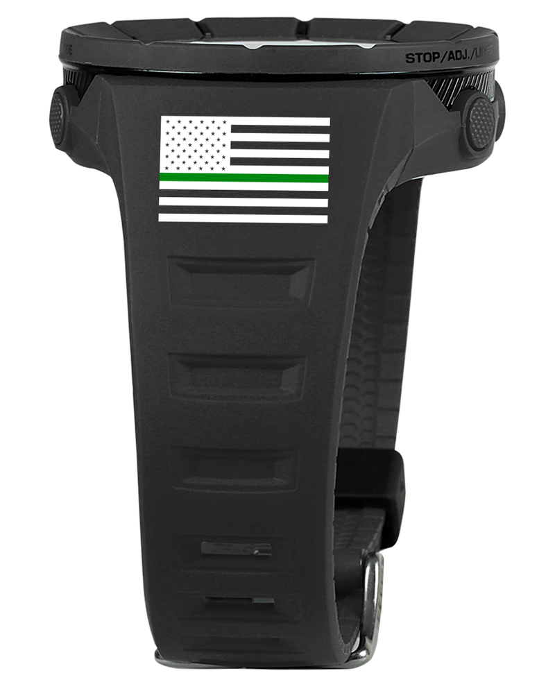 Load image into Gallery viewer, Rockwell Time - Coliseum Fit™ Thin Green Line - Freedom Edition (Phantom Black) Watch
