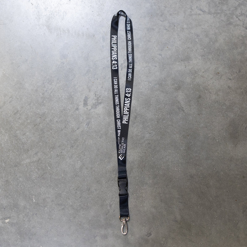 Load image into Gallery viewer, Elite Athletic Gear - Philippians 4:13 Lanyard
