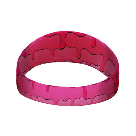 Elite Athletic Gear - Pink Drippy Headband