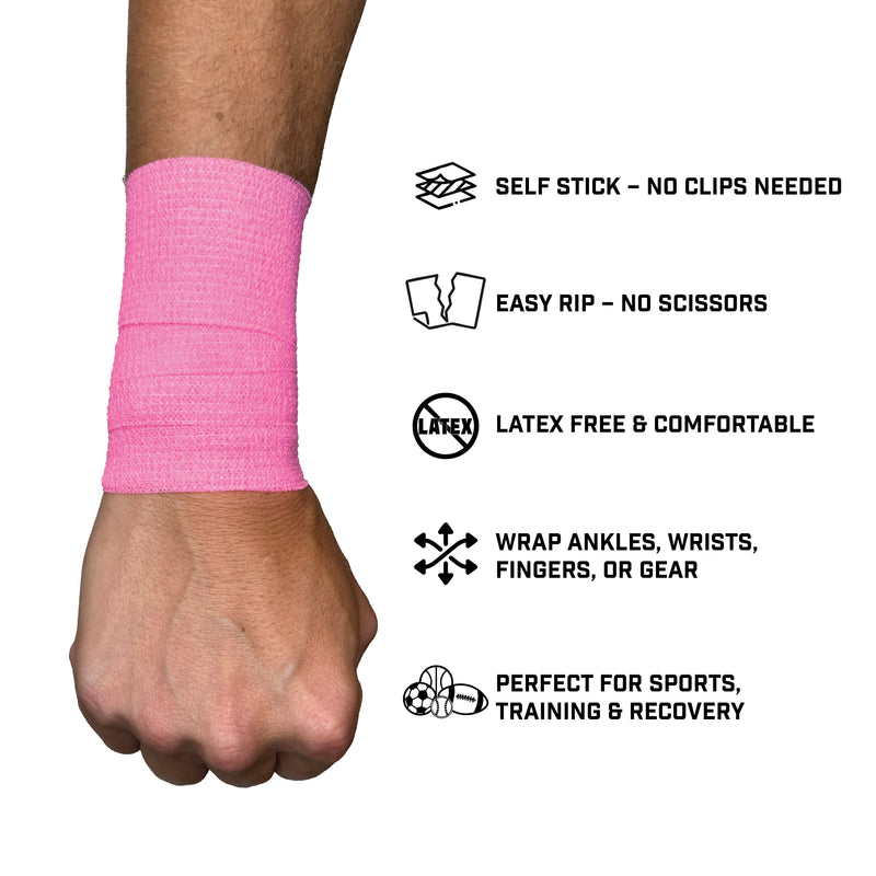 Load image into Gallery viewer, Elite Athletic Gear - Pink Self Stick Athletic Tape
